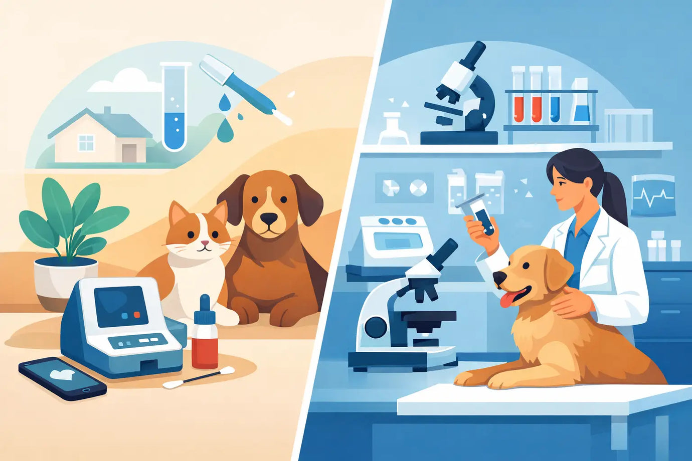 Home Pet Testing Versus Clinic Labs Compared