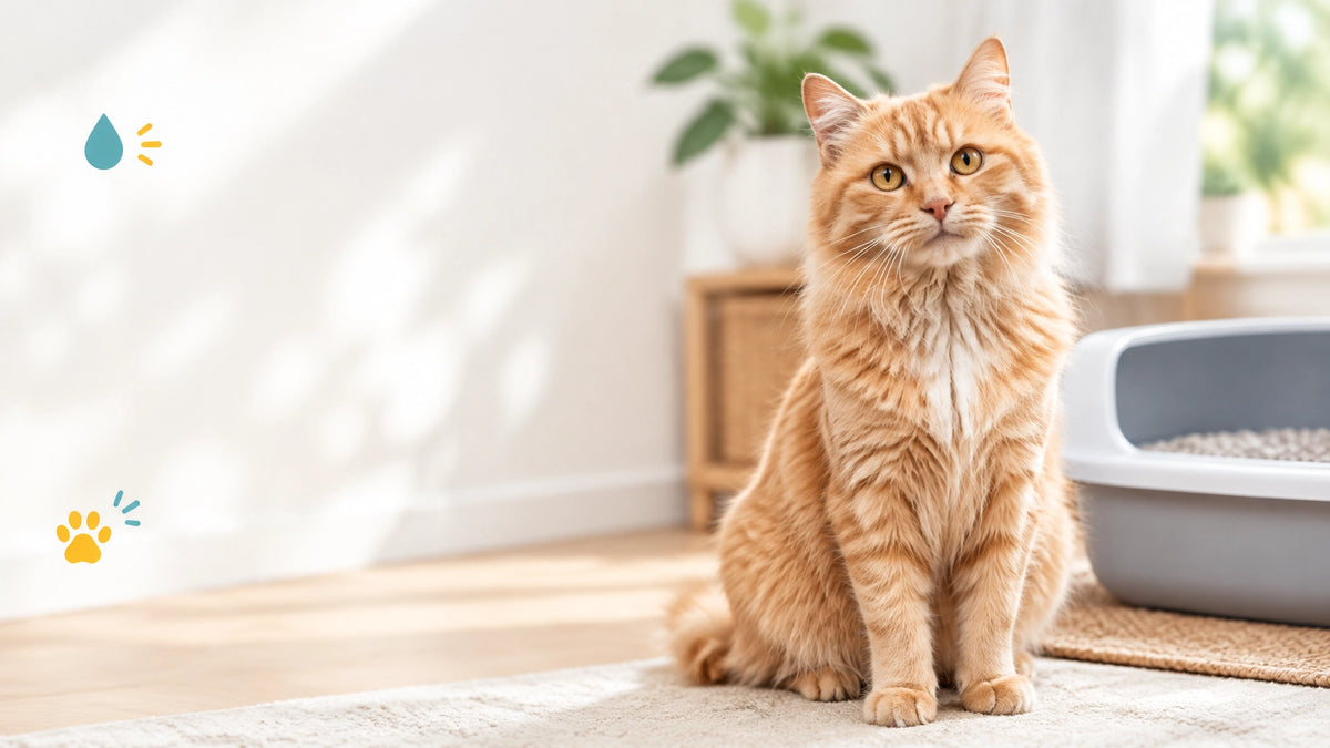 Relaxed orange tabby at home, illustrating the importance of watching for subtle changes in your cat