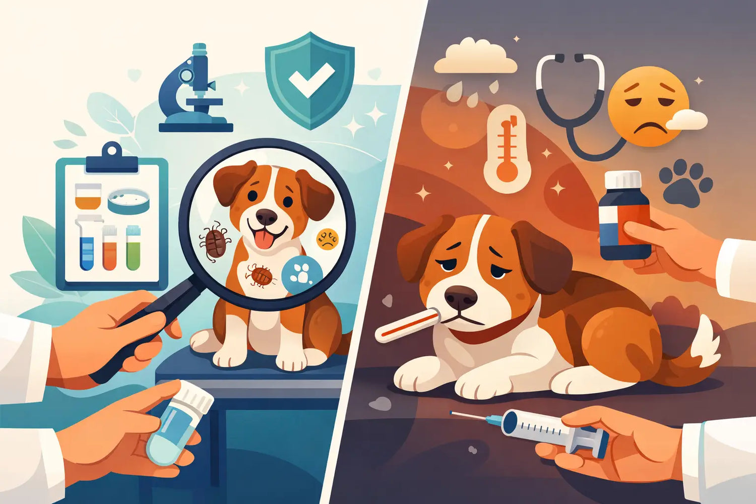 Dog Parasite Screening vs Symptom Treatment