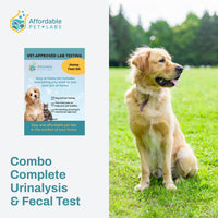 Easy Home Kit: Affordable Pet Labs Combo Complete Urinalysis & Fecal Test For Dogs