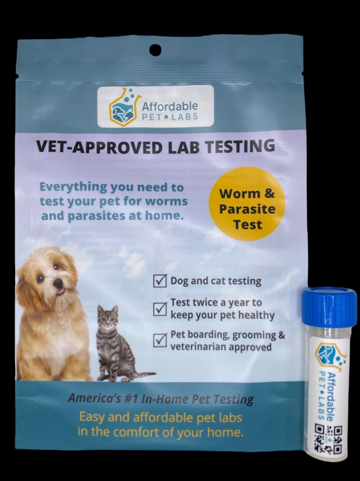 Easy Home Kit: Affordable Pet labs Premier Fecal Diagnostic Test For Cats