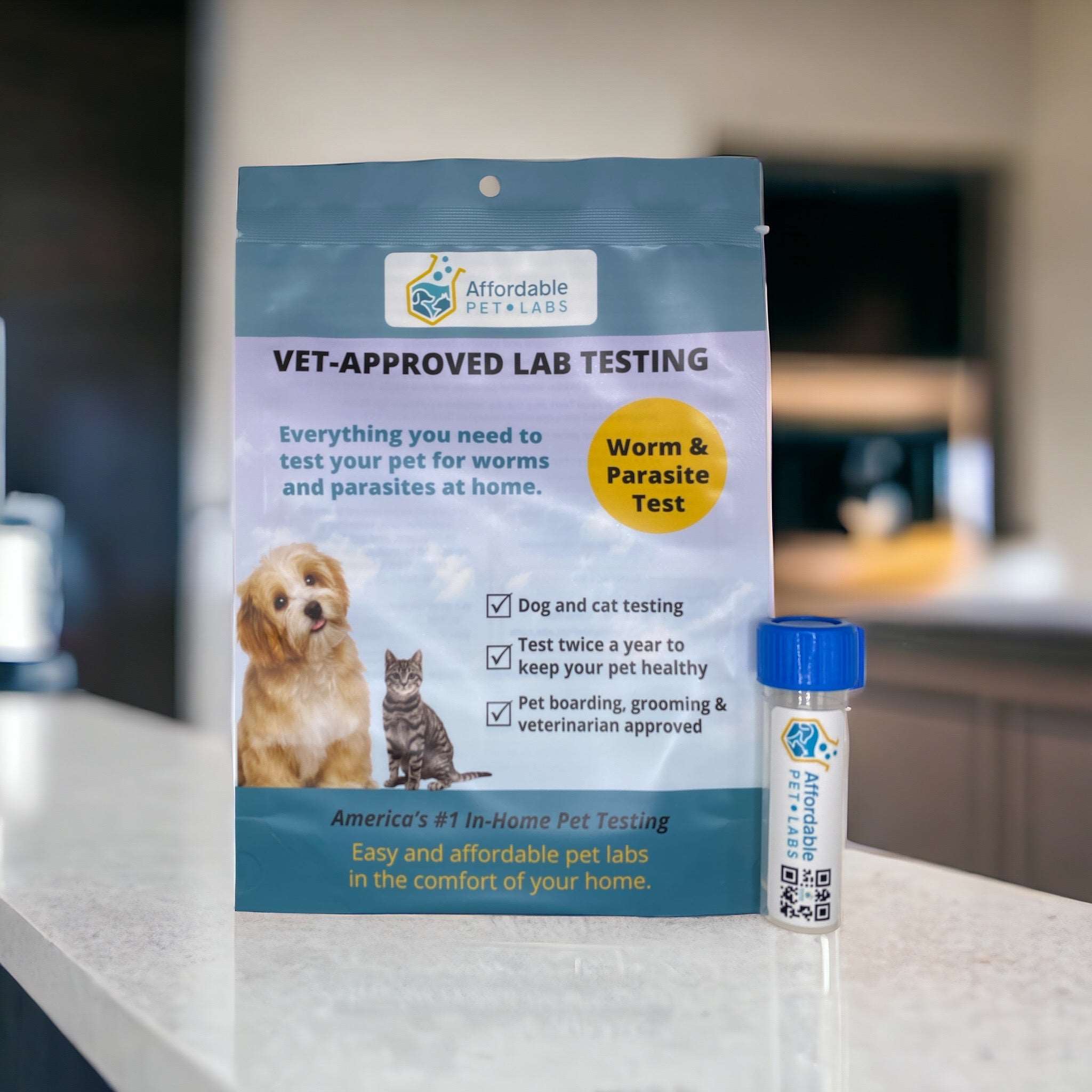 Easy Home Kit: Affordable Pet Labs Basic Fecal Diagnostic Test For Dogs
