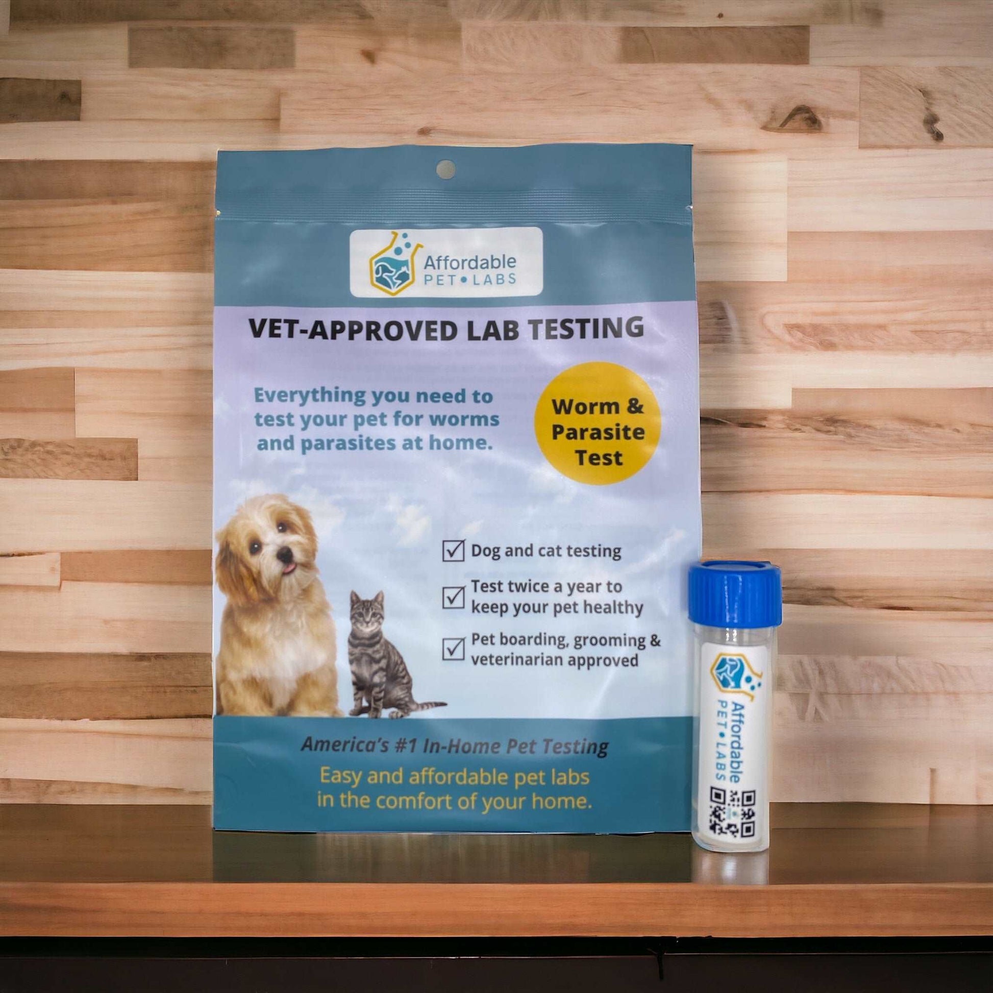 Easy Home Kit: Affordable Pet Labs Combo Complete Urinalysis & Fecal Test For Cats